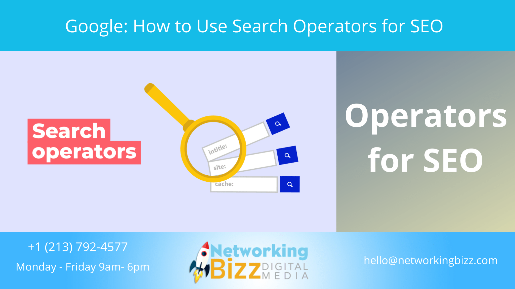 Google: How to Use Search Operators for SEO.